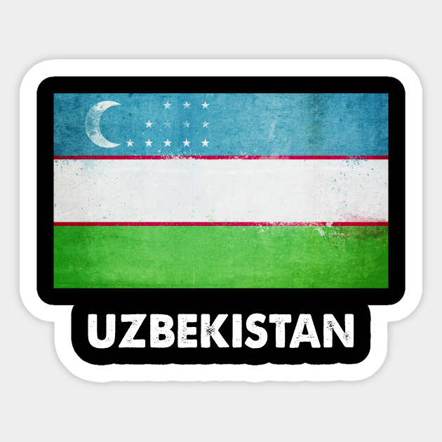 Uzbekistan Flag Design Uzbek Uzbekistani Design Uzbekistan Sticker Teepublic