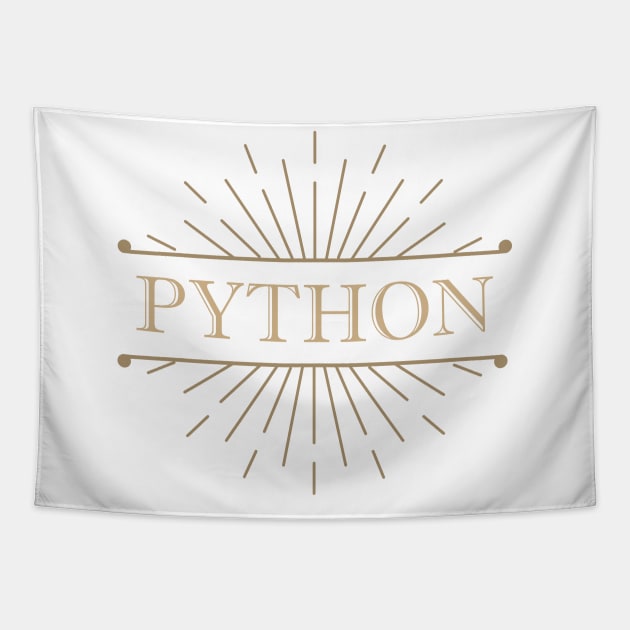 Python Vintage Design Tapestry by mangobanana