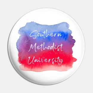 SMU Watercolor Pin