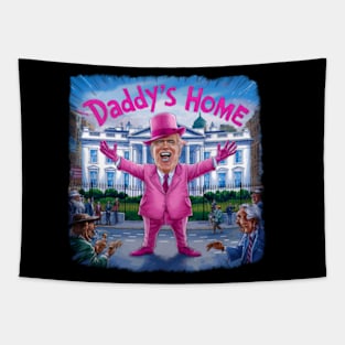 Trump Pink Daddys Home 2024 Tapestry