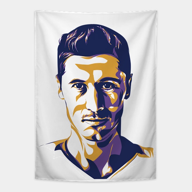 Robert Lewandowski Tapestry by Rekayasabumi