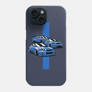 Blue WRX STI JDM Legends Phone Case