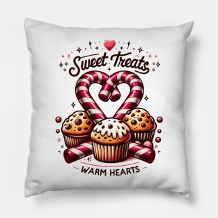 Sweet Treats Vintage Christmas Muffins Baking Pillow