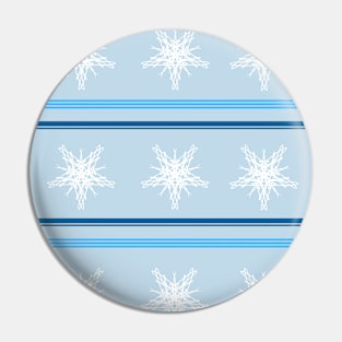 Ugly Christmas Sweater Snowflake Design Pin