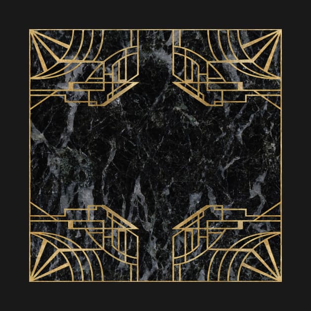 Elegant Marble - Art Deco Noir by marbleco