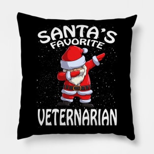 Santas Favorite Veternarian Christmas Pillow