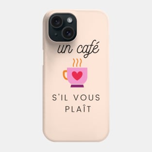 Café coffee lover French cafeteria shop Paris SVP Phone Case