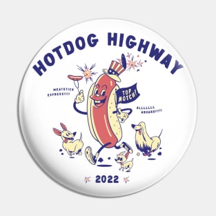 Hot Dog HWY Pin