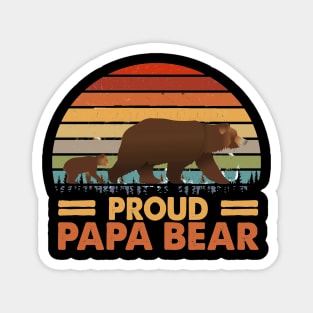 Proud Papa Bear Magnet