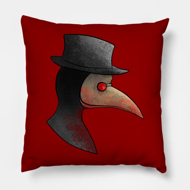 Plague Doctor Pillow by yahper