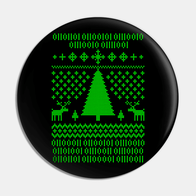 Binary Christmas Pin by manikx