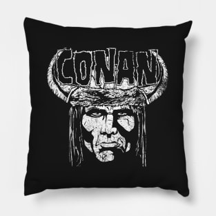 Heavy Metal Barbarian Pillow