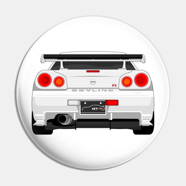 GTR R34 WHITE Pin by VENZ0LIC