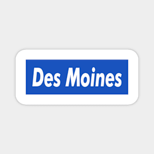 Des Moines Box Logo Magnet