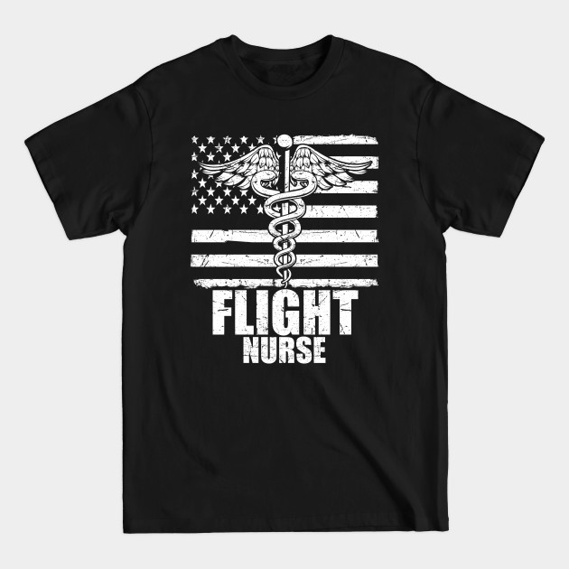 Flight Nurse American Flag - Nurse American Flag - T-Shirt