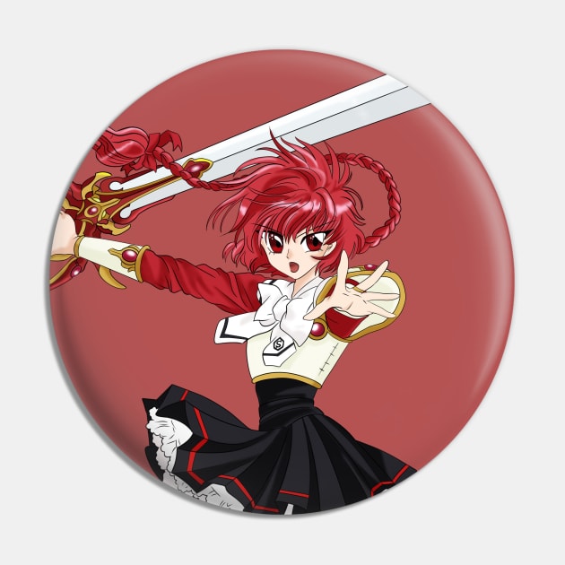 Magic Knight Rayearth -  Hikaru Shidou Pin by Nykos