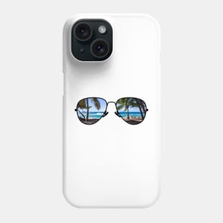 Palm Trees Through Sunglasses Phone Case