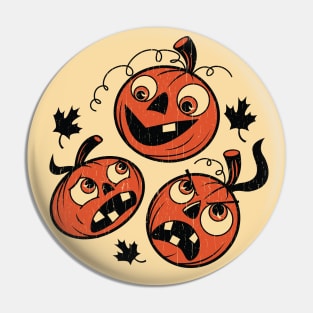 Trio of Halloween Pumpkins Pin