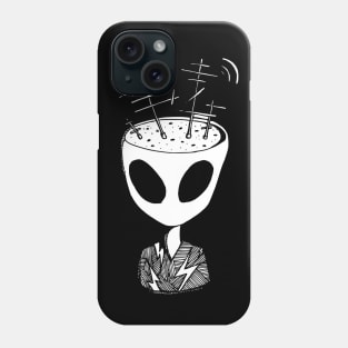 Alien with antenna Phone Case