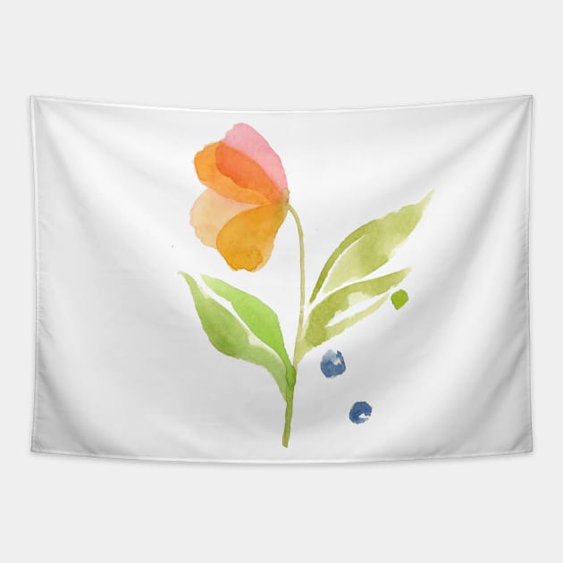 Fresh Floral - Full Size Image Tapestry by Paloma Navio