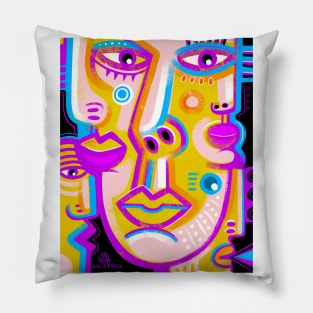 Art faces Pillow