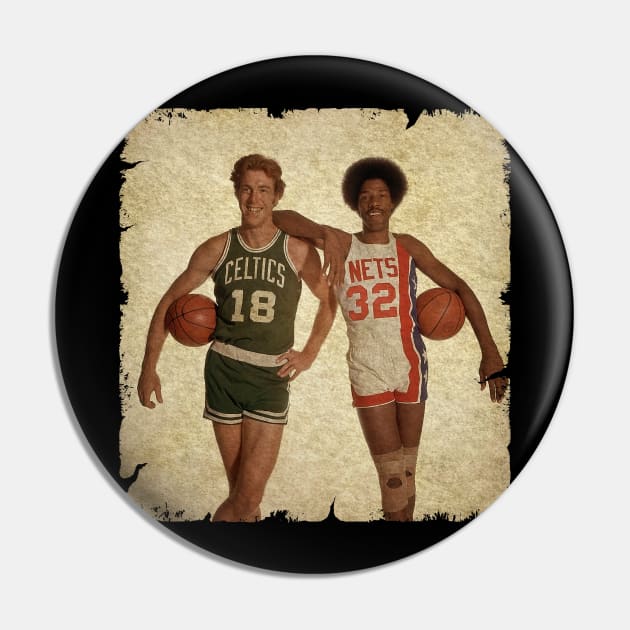 Dave Cowens and Julius Erving in 1976 Pin by MJ23STORE