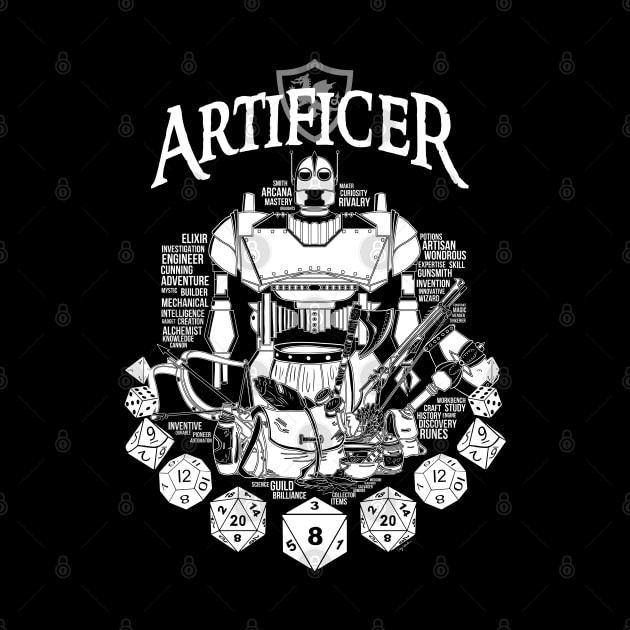 RPG Class Series: Artificer - White Text by Milmino