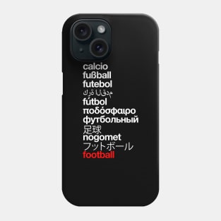 Football, the world game (white) Phone Case