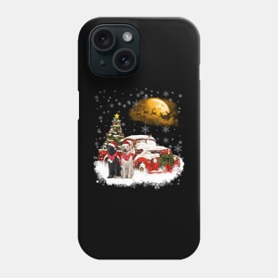 Red Truck Xmas Tree Two Labradors Christmas Phone Case