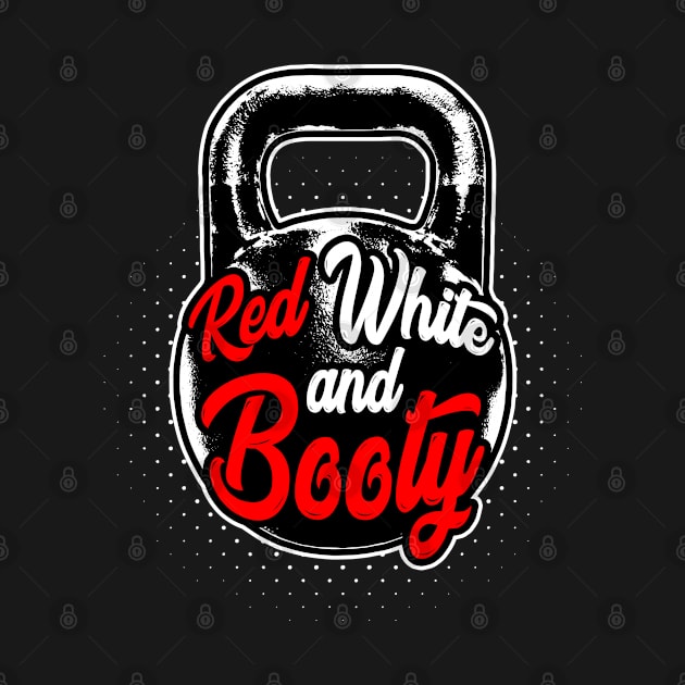 Kettlebell Red White And Booty USA Gym Training by Grandeduc