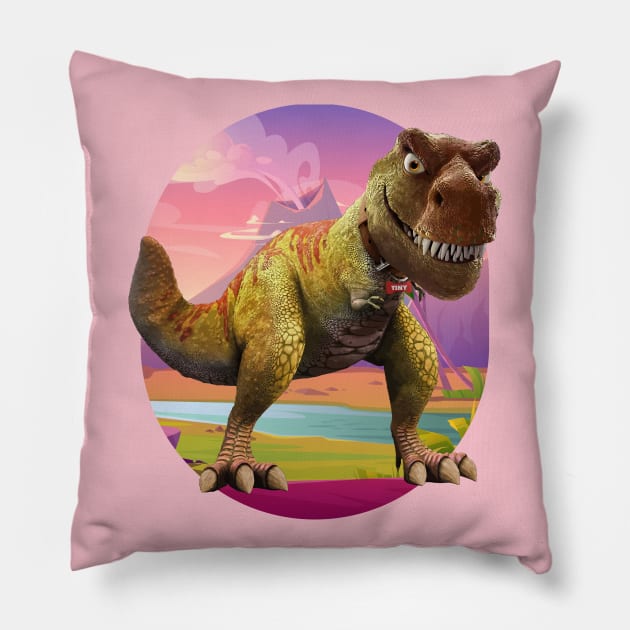 Tiny Dino Pillow by WorldDinosaurs