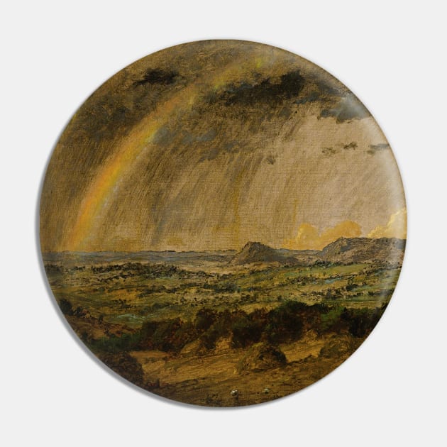 A Passing Shower over Mts. Adam and Eve by Jasper Francis Cropsey Pin by Classic Art Stall