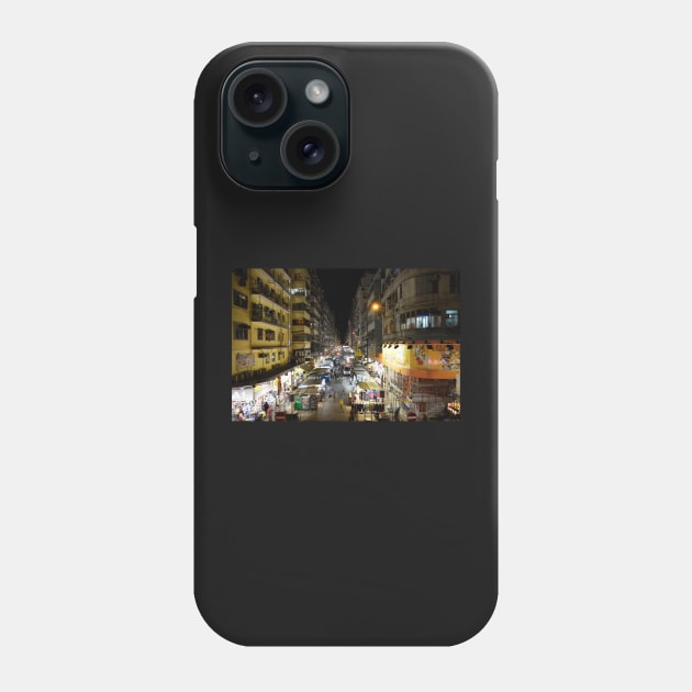 Mong Kok, Street Scene Phone Case by Sampson-et-al