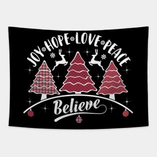 Joy Hope Love Peace-Unisex Christmas t-shirts funny Tapestry