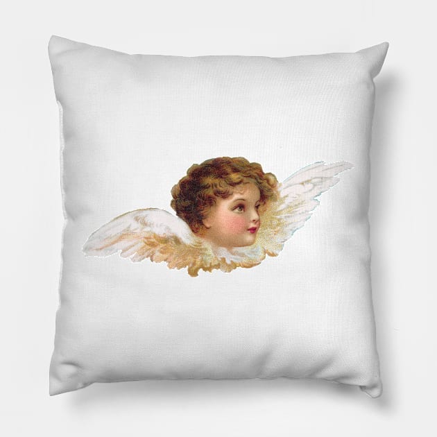 Angel head Pillow by NEILBAYLIS