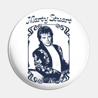 Marty Stuart / Vintage Look Country Fan Art Design Pin