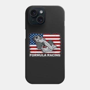 Formula Racing Car American Flag Phone Case