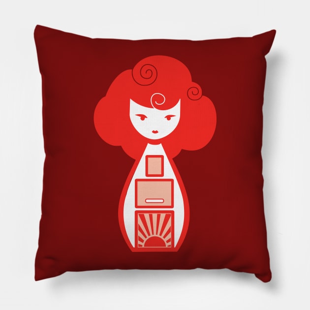 vape girl Pillow by moonmorph