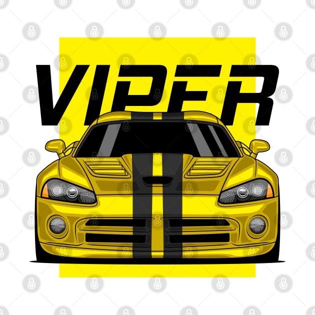 Yellow Front Viper V10 by GoldenTuners