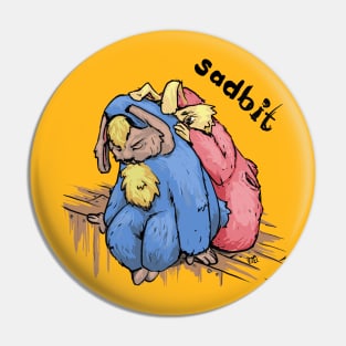 Sadness rabbit Pin