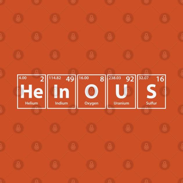 Heinous (He-In-O-U-S) Periodic Elements Spelling by cerebrands