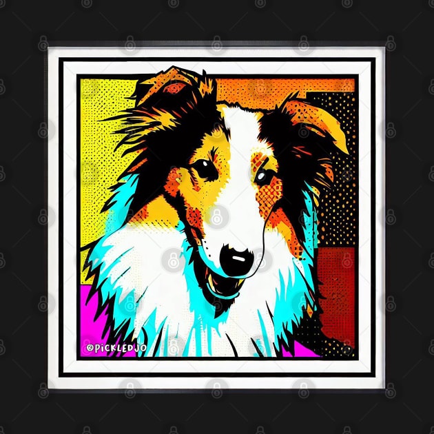 Pop art of a Collie by Sketchy