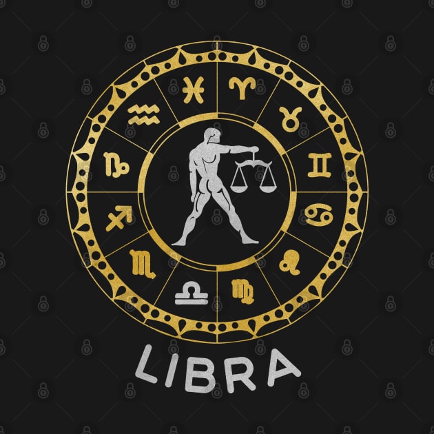 Libra Zodiac Circle by Whimsical Frank