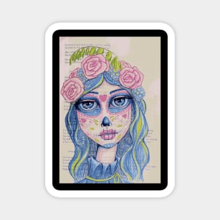 Sugar Skull Girl 1 of 3 Magnet