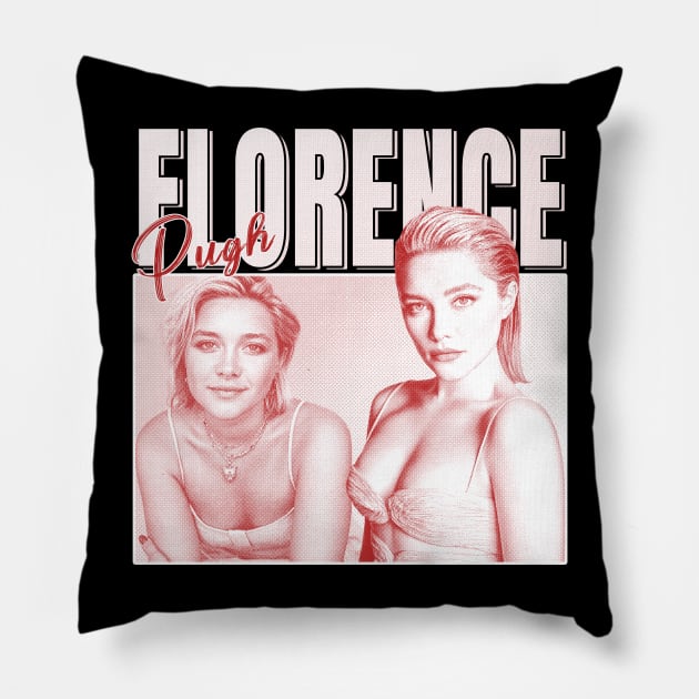 Florence Pugh Pillow by Fewclipclop