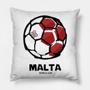 Malta Football Country Flag Pillow