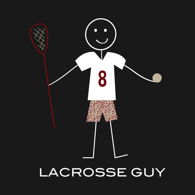 Funny Mens Lacrosse Guy by whyitsme