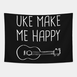 Uke Make Me Happy | Ukulele Tapestry