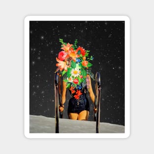 Star Bath collage art Magnet