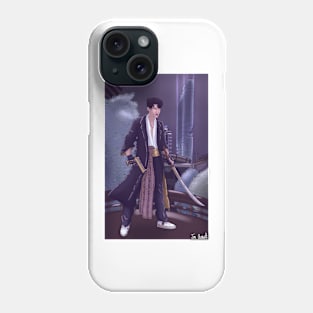 Man with sword and gun Phone Case